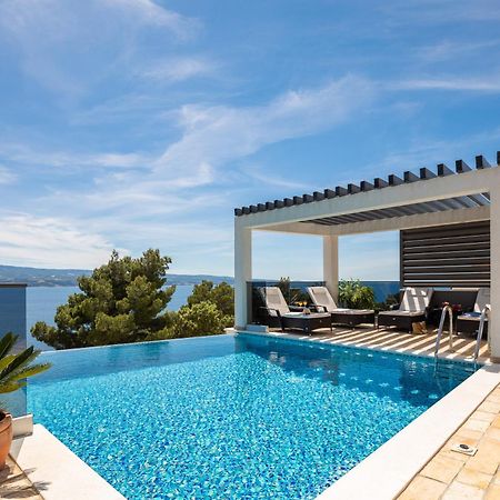 Luxury Seafront Villa With Heated Pool, Jacuzzi, Sea View, 150 M From Beach Stanici Eksteriør billede
